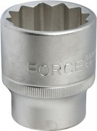 Головка торцевая F-5691.7.16: 3/4"DR 12-гранная 1-7/16"х58мм FORCE /1/2