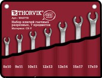 Набор ключей разрезных в сумке 8-19 мм, 7 предметов