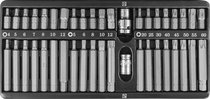 Набор вставок-бит 10 мм шестигранных H4-12 мм, Torx Т20-Т60, Spline М5-М12 (30 и 75 мм), 42 предмета