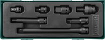 Комплект аксессуаров для ударных головок 1/2"DR, 7 предметов (ложемент)