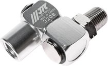 Переходник для компрессора M1/4"хF1/4" наружная и внутренняя резьба поворотный JTC