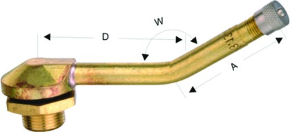 Вентиль грузовой (б/к) l=46,5*42,5мм, d отв=15,7мм