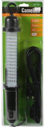 Лампа переносная C-W102 60LED на магните длина провода 5м 220V