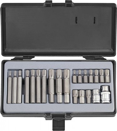 Набор насадок 1/2"-3/8"DR райб M4-14 22 пр.