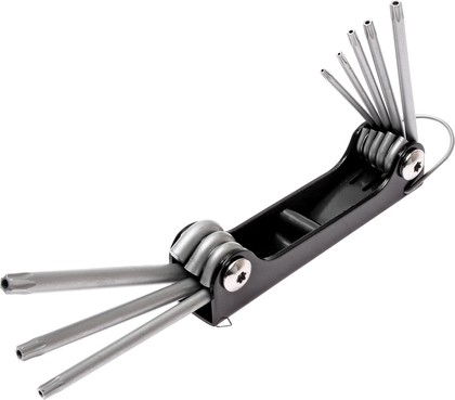 Набор ключей TORX Т9Н-Т40Н складных с отверстием 8 предметов JTC